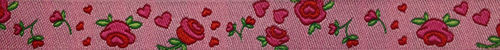 Webband Rosen Rosa Pink