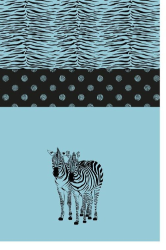 Jersey Zebra Paneel hellblau Stenzo Punkte