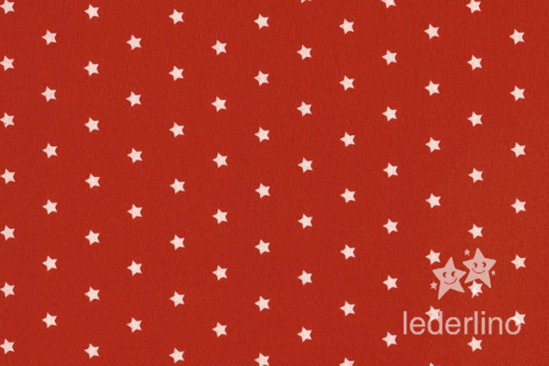 Sterne rot beschichtete Baumwolle