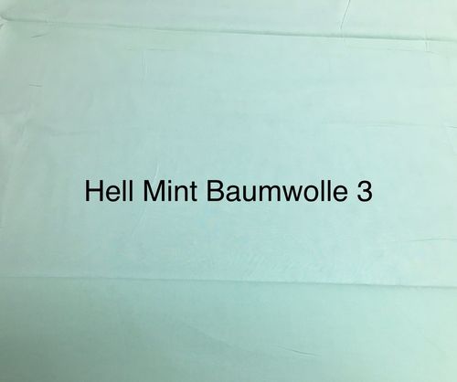 Baumwolle Popeline Stoff Hell Mint 3