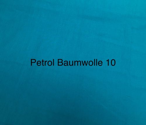 Baumwolle Popeline Stoff Petrol 10