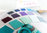 Farbmusterkarte Farbfächer Musterkarte echte Ledermuster